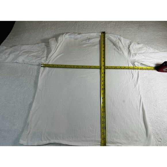 Just My Size Shirt Size 2X White Long Sleeve Crew Neck Pullover Jms - Picture 2 of 5